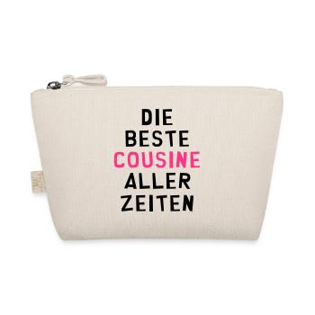 Cousin / Cousine / Vetter / Bruder / Tante / Onkel - Bio-Täschchen - Natur - Vorne
