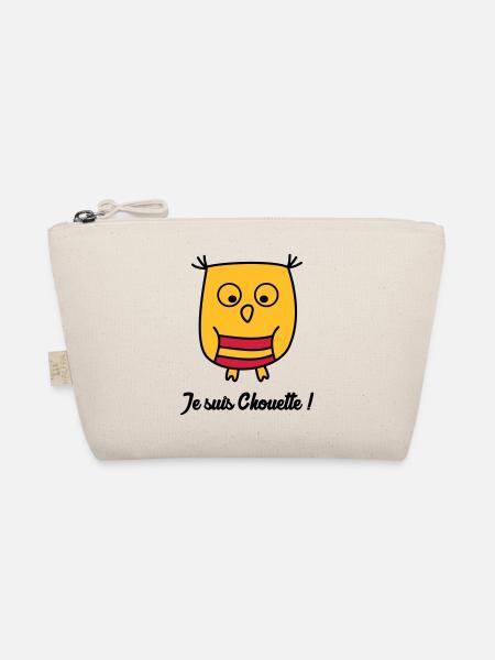 Hibou Chouette Baby Bébé Birth Enfant Sympa [S] - Organic Pouch - nature - Front