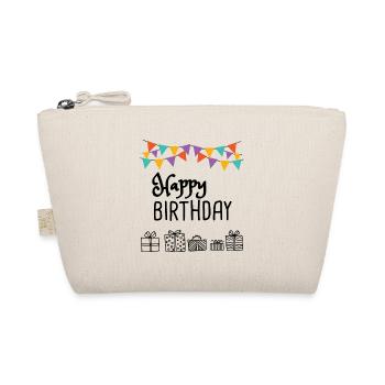 Happy Birthday T-Shirt - Organic Pouch - nature - Front