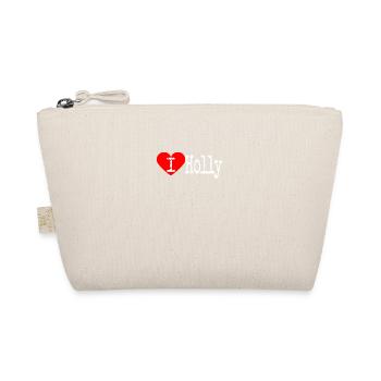I Heart Holly | Liebe Holly Ilex - Bio-Täschchen - Natur - Vorne
