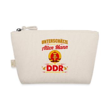 DDR Shirt Alter Mann in der DDR geboren - Bio-Täschchen - Natur - Vorne