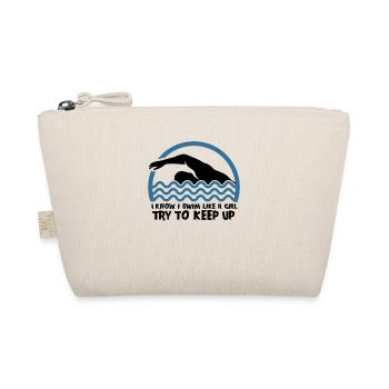 Swimming swimmer sport - Organic Pouch - nature - Front
