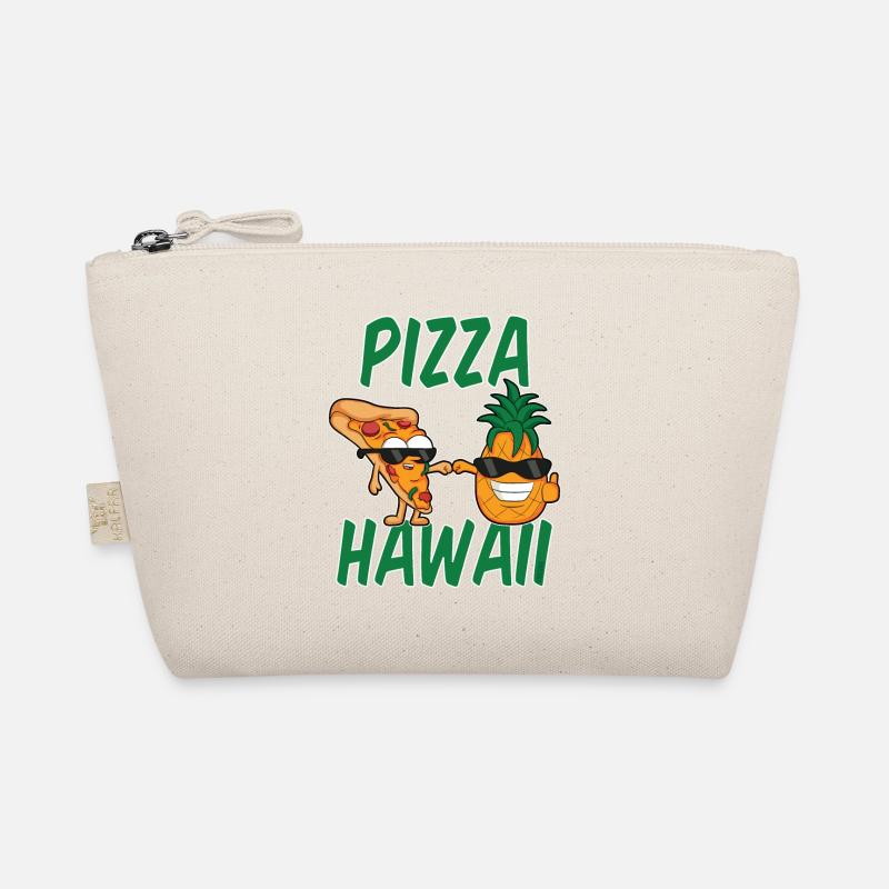 Pizza Hawaii Ananas Schinken Käse Tomate Geschenk Bio-Täschchen