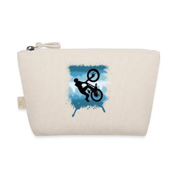 MTB Jump Trick Mountain Bike Graffiti - Organic Pouch - nature - Front