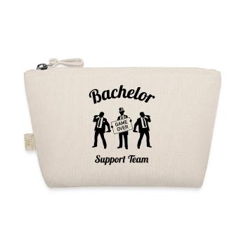 Bachelor Game Over Support Team (Stag Party / 1C) - Organic Pouch - nature - Front
