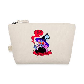 Sorcière fume cigarette cadeau fête halloween - Trousse biologique - nature - Devant