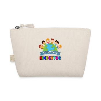 International Kindertag Kinder Kind Welt Frieden - Bio-Täschchen - Natur - Vorne