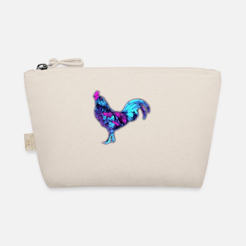 Colorful Cockerel Rooster Organic Pouch