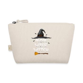 Mom Wife Witch Halloween - Organic Pouch - nature - Front