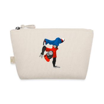Gorilla Monkey Zoo Breakdance Dancing Kids Gift - Organic Pouch - nature - Front
