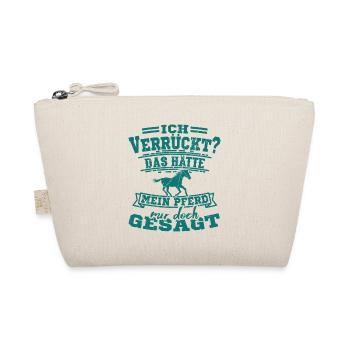Pferdespruch Pferdesprüche Geschenkidee - Bio-Täschchen - Natur - Vorne