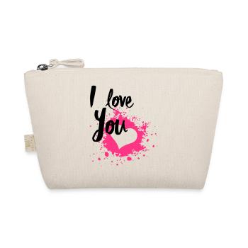 I Love You - Bio-Täschchen - Natur - Vorne