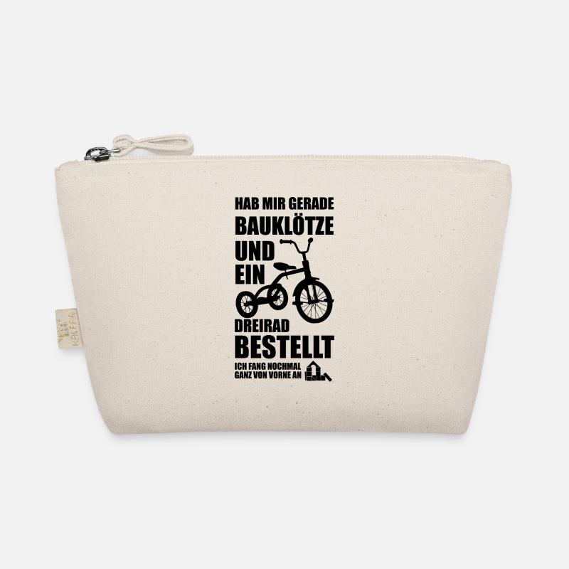 Lustige Sprüche Kindheit Optimismus Geschenkidee Bio-Täschchen