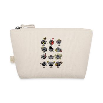 Gamer Dice Dungeon RPG Tabletop Funny Gifts - Organic Pouch - nature - Front
