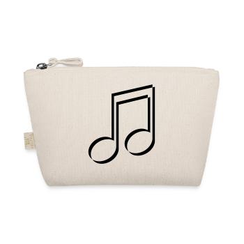 sign party music note music celebrate 3d band konze - Organic Pouch - nature - Front