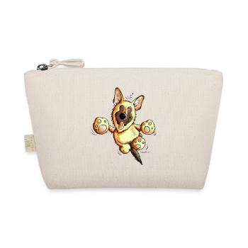Funny German Shepherd - Organic Pouch - nature - Front