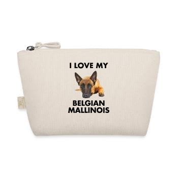 Joli cadeau de chien mallinois belge - Trousse biologique - nature - Devant