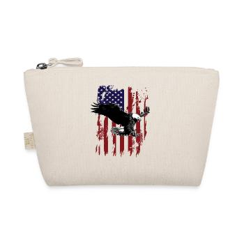 Eagle American Flag - Organic Pouch - nature - Front