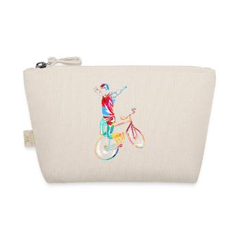Art Biking Gift - Organic Pouch - nature - Front