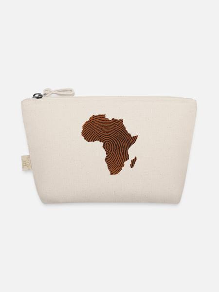 Afrika Karte Afrika Thumbprint - Bio-Täschchen - Natur