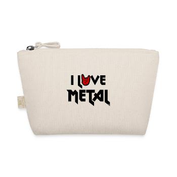 I Love Metal Music - Bio-Täschchen - Natur - Vorne