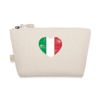 Italy heart - Organic Pouch - nature - Front