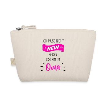 Oma Geschenk - Bio-Täschchen - Natur - Vorne