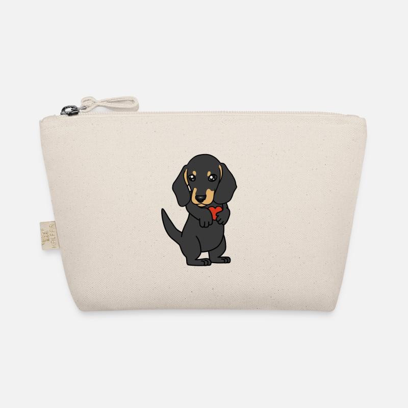Hund Hunde Hunderasse Haustiere Tierfreund Dackel Bio-Täschchen
