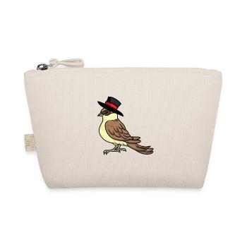 Vogel Spatz Sir Mister Kind Kinder Baby Vögel - Bio-Täschchen - Natur - Vorne