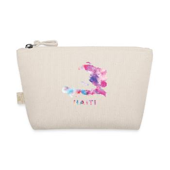 Haiti Haitian Stolz Land Flagge I Geschenk - Bio-Täschchen - Natur - Vorne