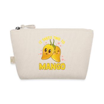 It Takes Two To Mango Funny Fruit Tango Pun - Organic Pouch - nature - Front