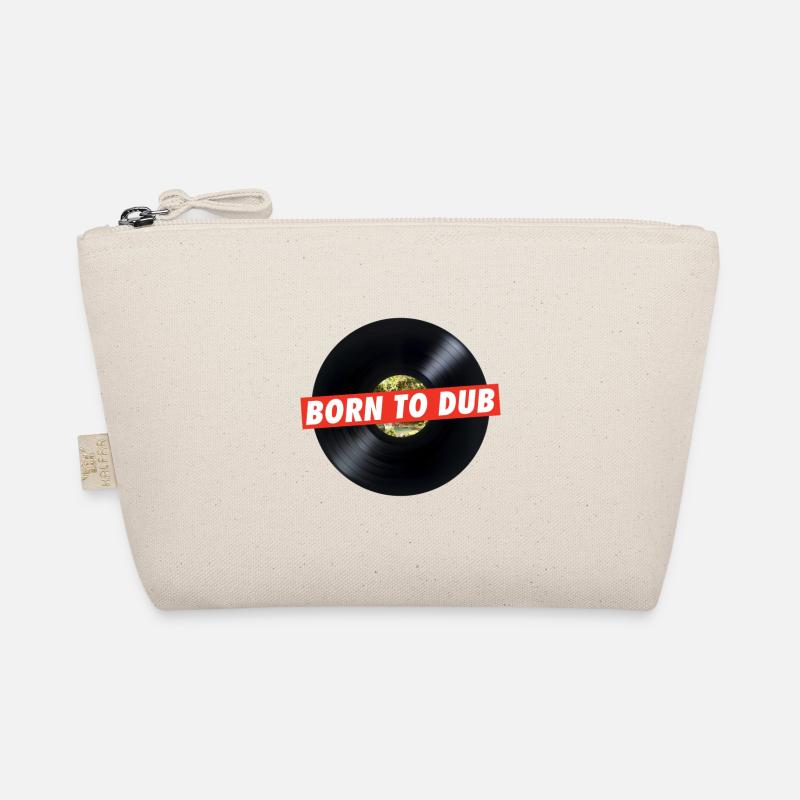 Born to Dub - Vinyl - Reggae Rastafari Rasta Shirt - Bio-Täschchen - Natur