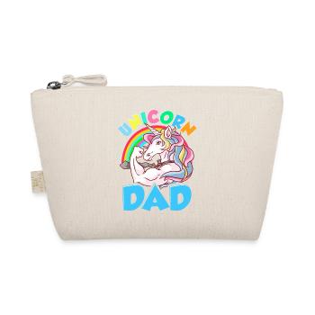 Awesome Unicorn Dad Cool Unicorn Dads - Organic Pouch - nature - Front
