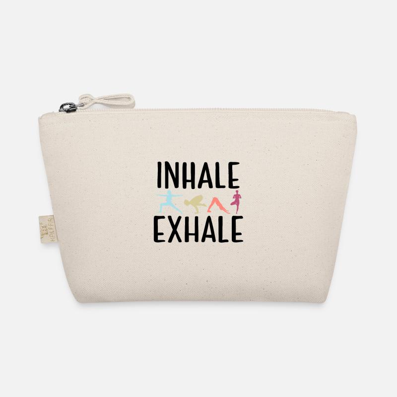 Yoga Pilates Spruch Lustig Achtsamkeit Geschenk - Bio-Täschchen - Natur