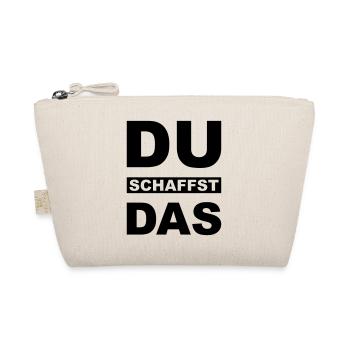 Du schaffst das - Bio-Täschchen - Natur - Vorne
