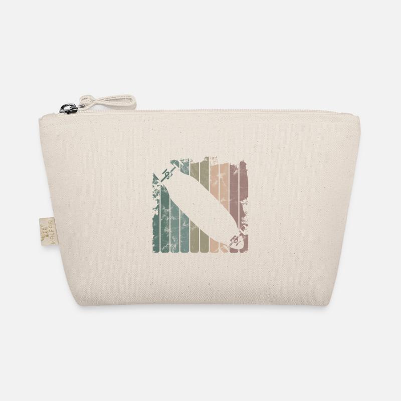 Longboarder Longboarding Retro Skateboard Geschenk Bio-Täschchen