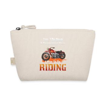 Biker motorcycle pension leisure driving moped idea - Organic Pouch - nature - Front