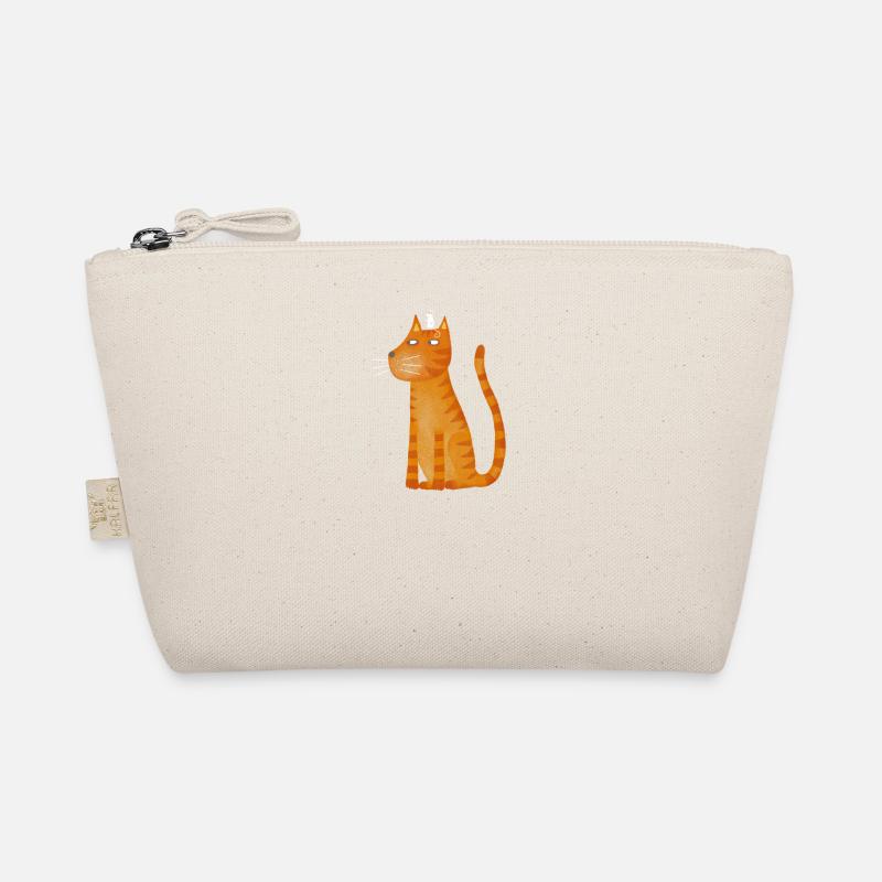ginger cat and mouse - Bio-Täschchen - Natur