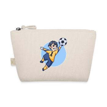 Jeune gardien de but parade football sport cadeau enfant - Trousse biologique - nature - Devant