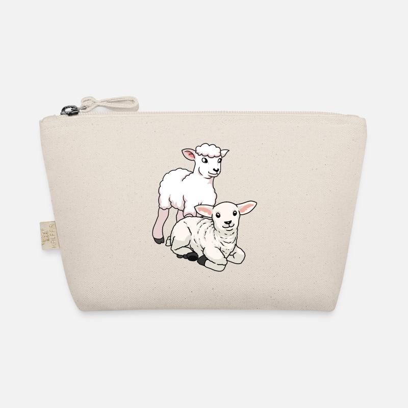 Sheep Easter lamb farm animals kids wool Organic Pouch