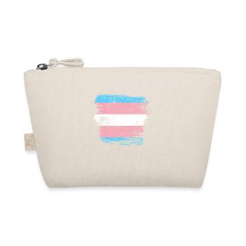 Transgender Flagge - Bio-Täschchen - Natur - Vorne