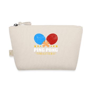 PingPong Meister Logo - Bio-Täschchen - Natur - Vorne
