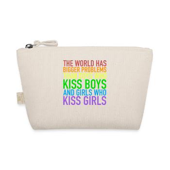 The World Has Bigger Problems | Gay Pride Lesbisch - Bio-Täschchen - Natur - Vorne