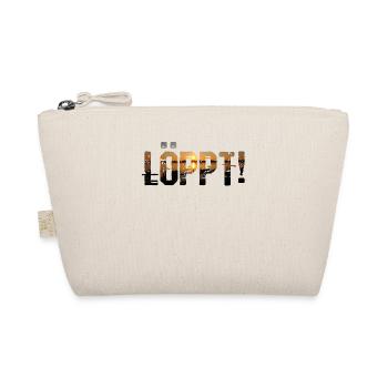 Plattdeutsch Löppt! Norden Spruch-Shirt - Bio-Täschchen - Natur - Vorne