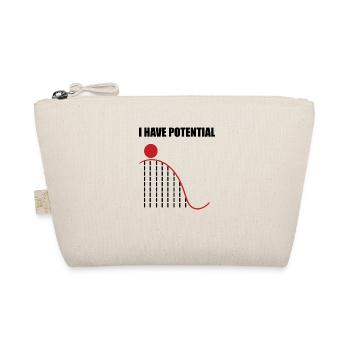 Physics nerd pun math potential gifts - Organic Pouch - nature - Front