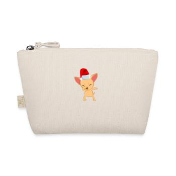 Dabbing chihuahua dog Christmas Dab dance - Organic Pouch - nature - Front