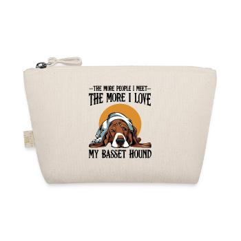 Basset Hound Cool sayings dog owner gift - Organic Pouch - nature - Front