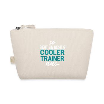 So sieht ein richtig Cooler Trainer aus - Bio-Täschchen - Natur - Vorne