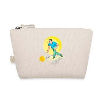 Bowling Bowler - Design - Organic Pouch - nature - Front