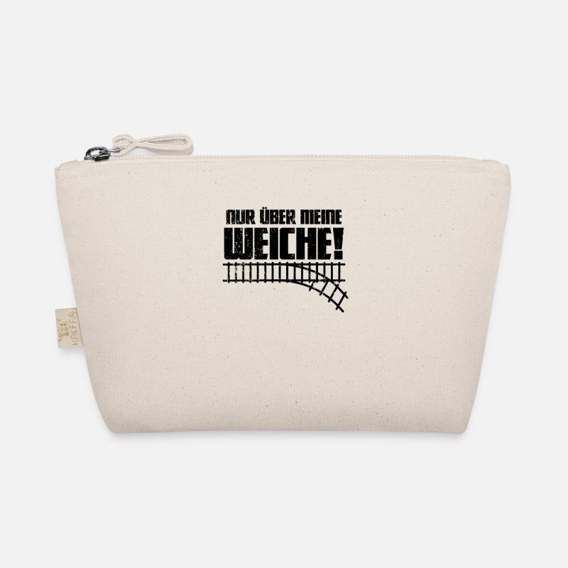 Nur über meine Weiche | Eisenbahn & Modellbahn Bio-Täschchen